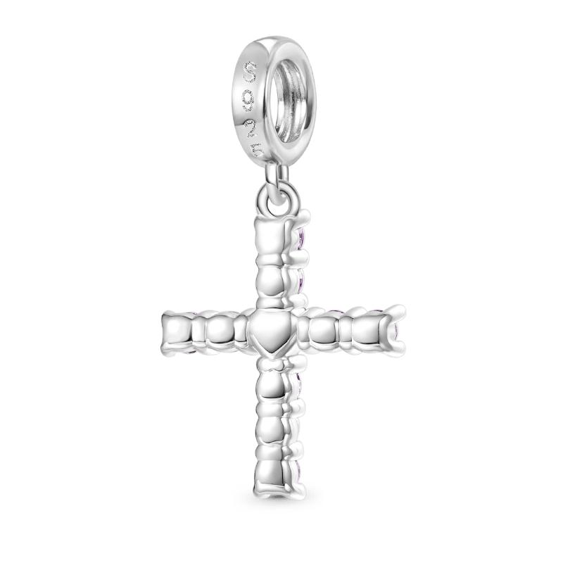Gnoce Love Heart Cross Pendant Dangle Charm_2