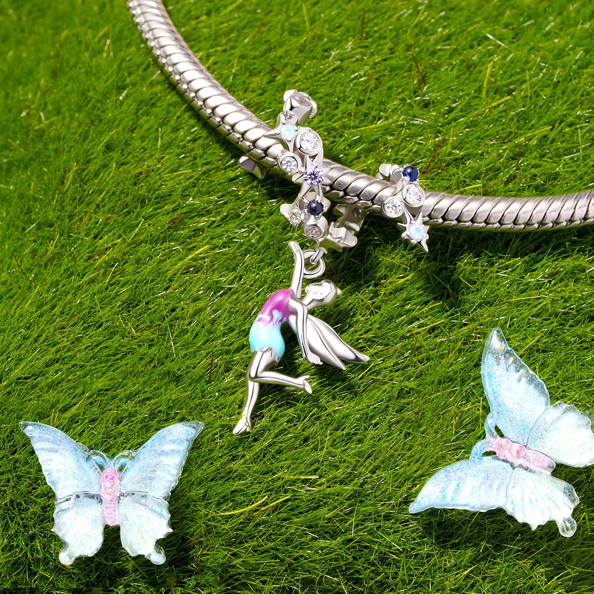 Gnoce Night Fairy Pendant Dangle Charm_2