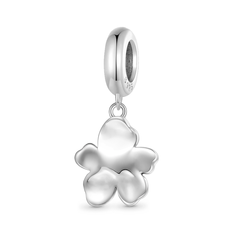Gnoce Purple Flower Pendant Dangle Charm_2
