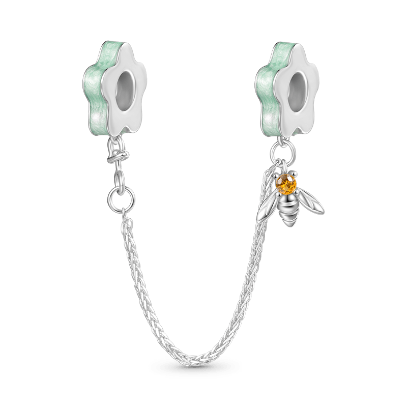 Gnoce Bee & Flowers Safety Chain Charm_1