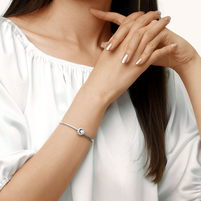 Gnoce "I'll Love you till this circle ends" Engravable Charm_3