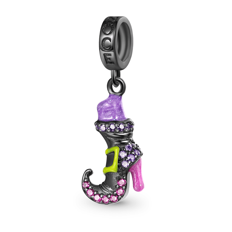 Gnoce Halloween Witches Boot Pendant Dangle Charm_1