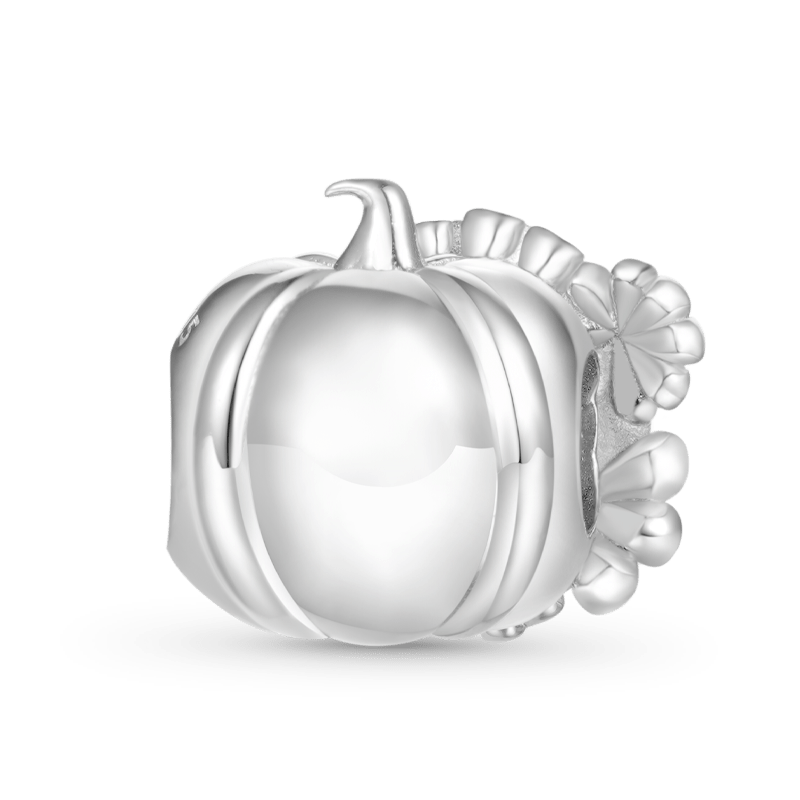 Gnoce Halloween Pumpkin & Flowers Charm_2