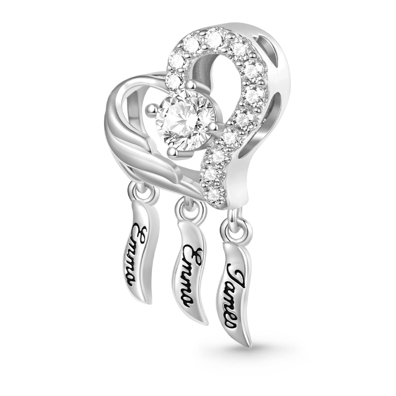 Gnoce Heart Shape Dream Catcher Engravable Charm_1