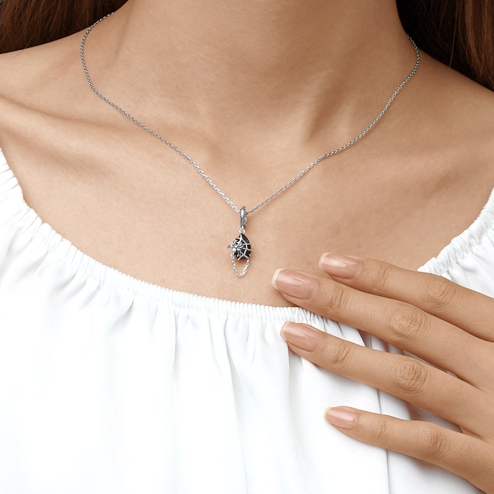Gnoce Halloween Spider Pendant Dangle Charm_5