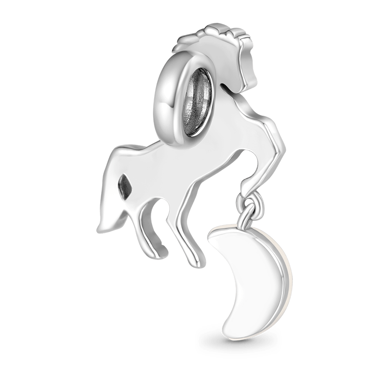 Gnoce Halloween Light Color-changing  Black Skull Horse Charm_3