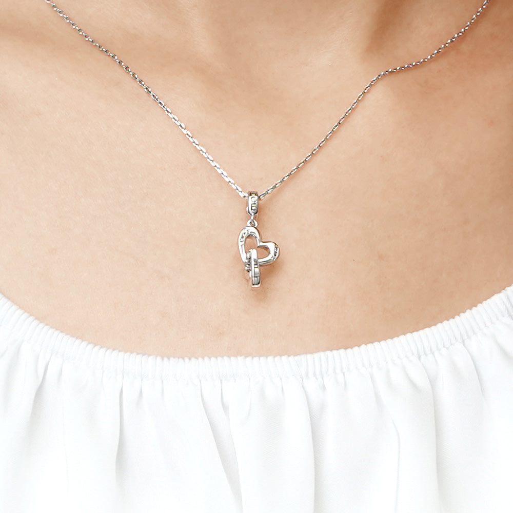 Gnoce Personalized Name Heart Pendant Dangle Charm_7