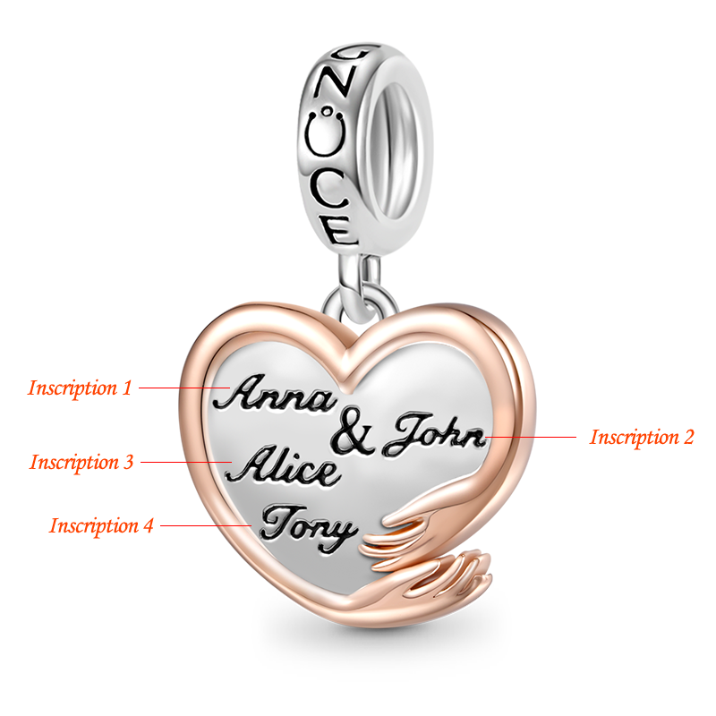 Gnoce Personalized Family Name Pendant Dangle Charm_3