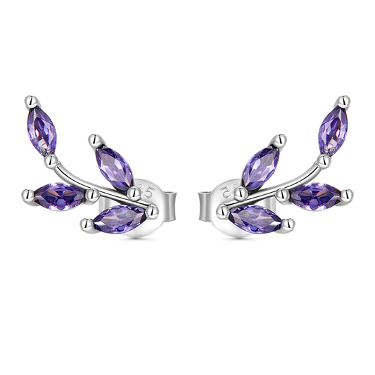 Gnoce Purple Tree Branch Earrings_1