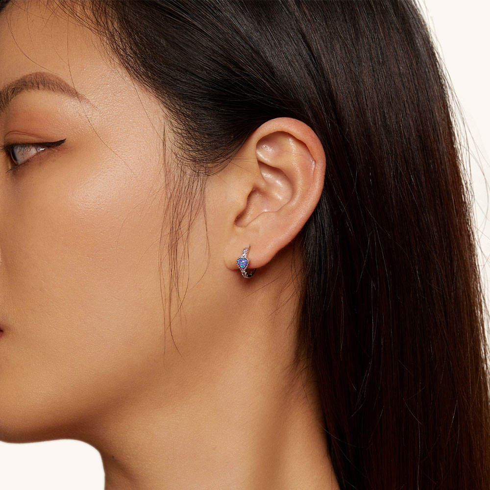 Gnoce Purple Aussie Gem Earrings_4