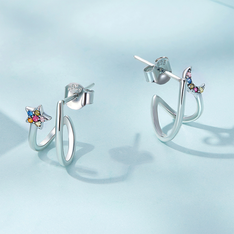 Gnoce Star and Moon Earrings_3