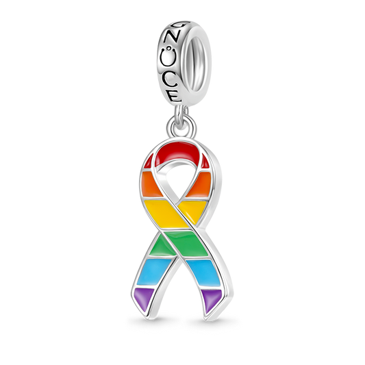 Gnoce Rainbow Ribbon Pendant Dangle Charm_1