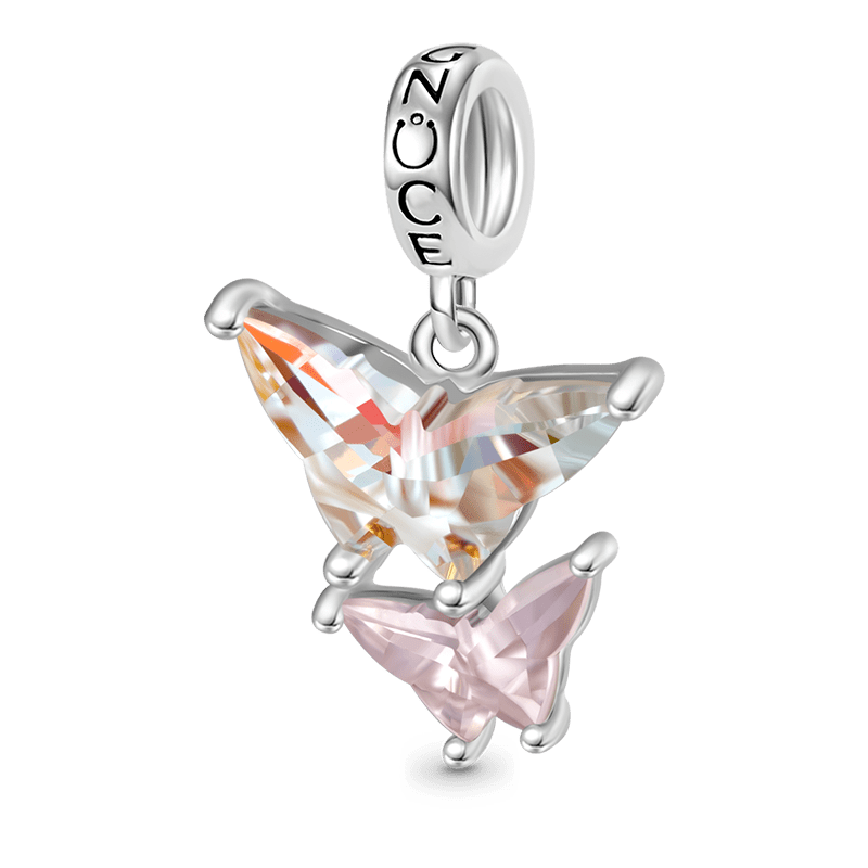 Gnoce Dazzling Colorful Butterfly Pendant Dangle Charm_1