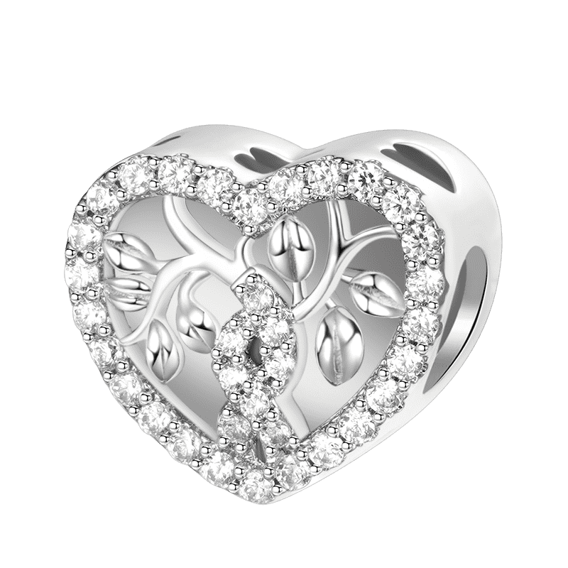 Gnoce Tree of Life Personalized Photo Heart Charm_3