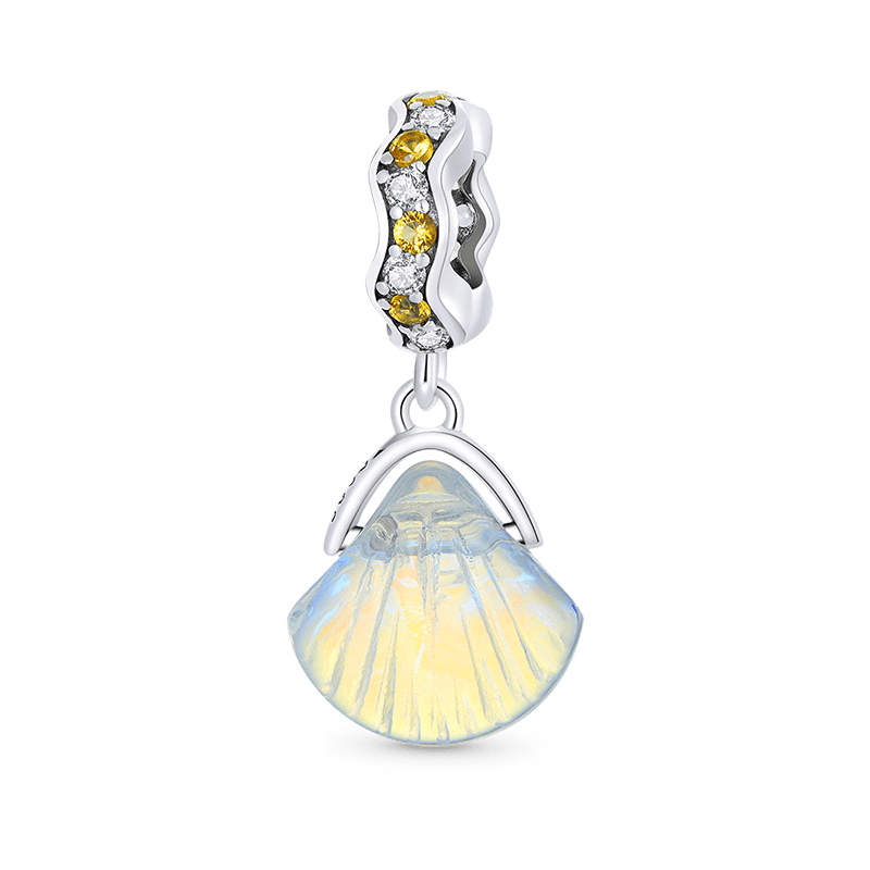 Gnoce Sparkling Shell Pendant Dangle Charm_1