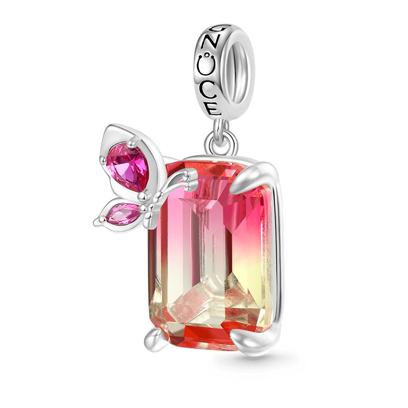 Gnoce Sparkling Rectangle-cut Pendant Dangle Charm_1