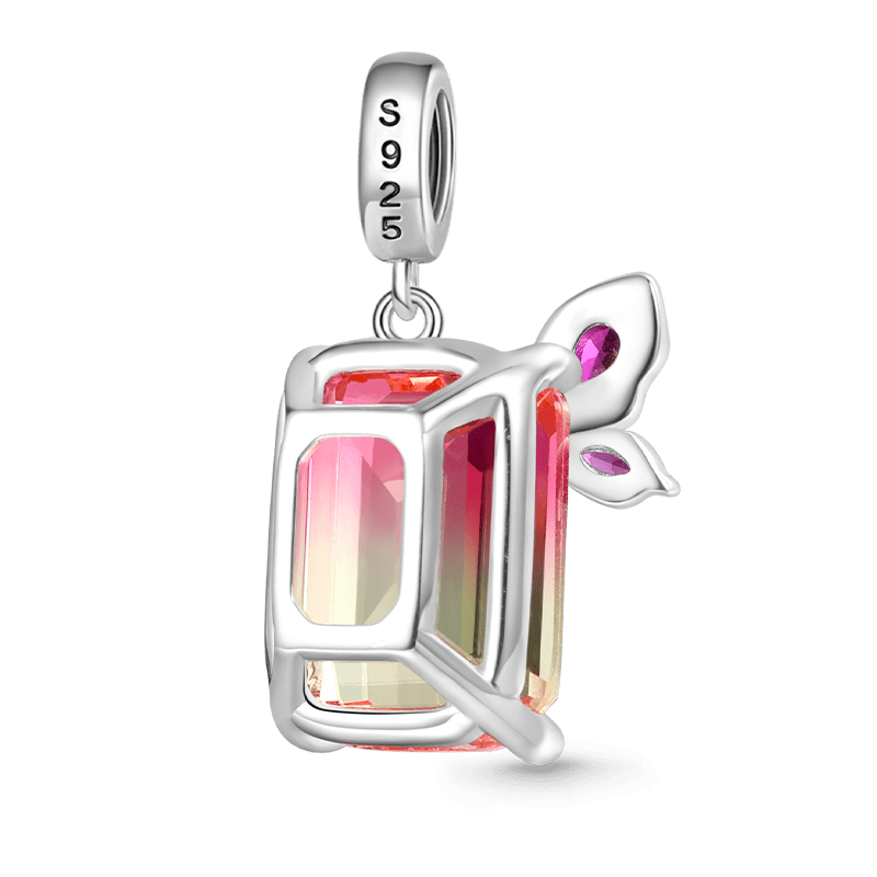 Gnoce Sparkling Rectangle-cut Pendant Dangle Charm_2