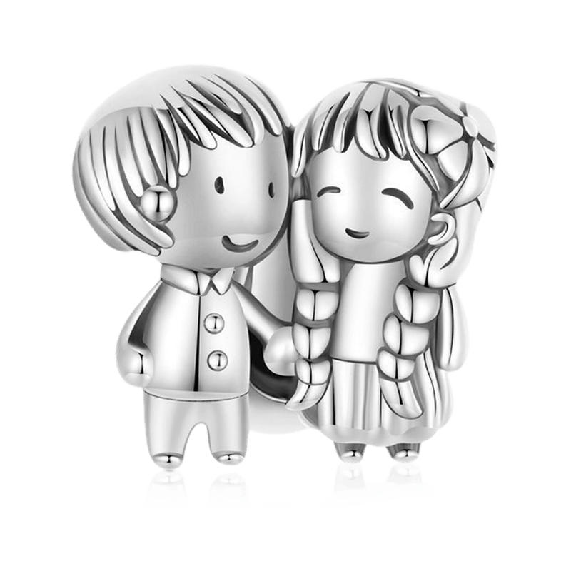 Gnoce Little Girl & Boy Stopper Charm_1