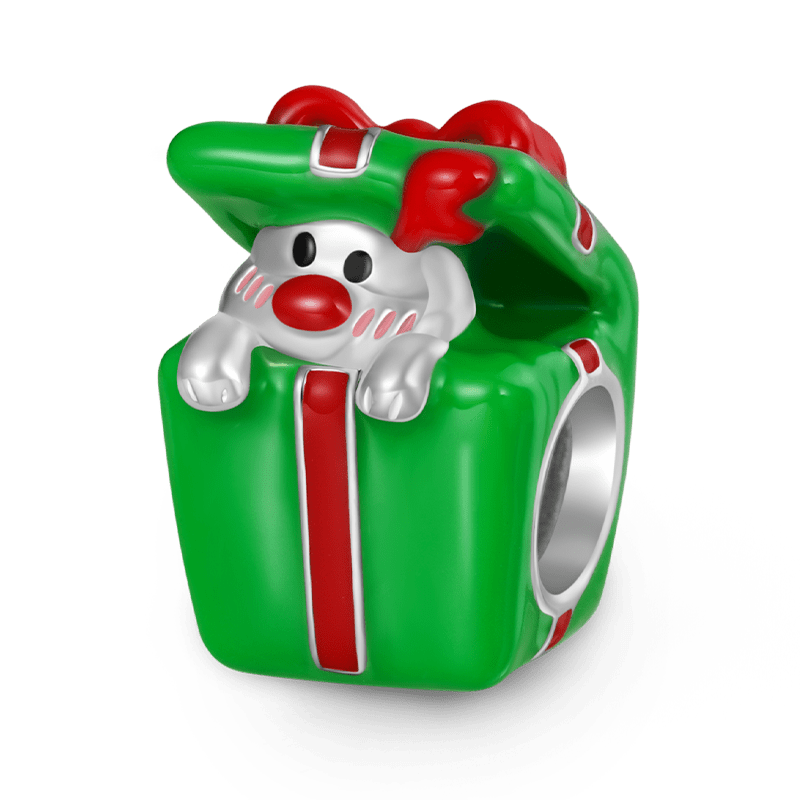 Gnoce Christmas Elk Gift Box Charm_1