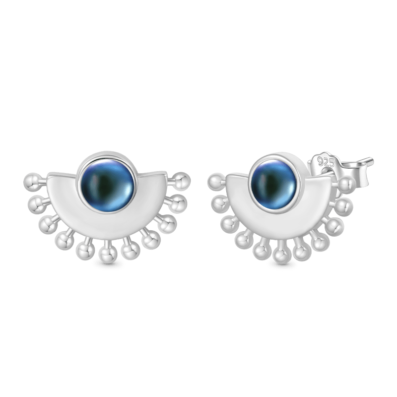 Gnoce Scalloped Mood Stud Earrings_2