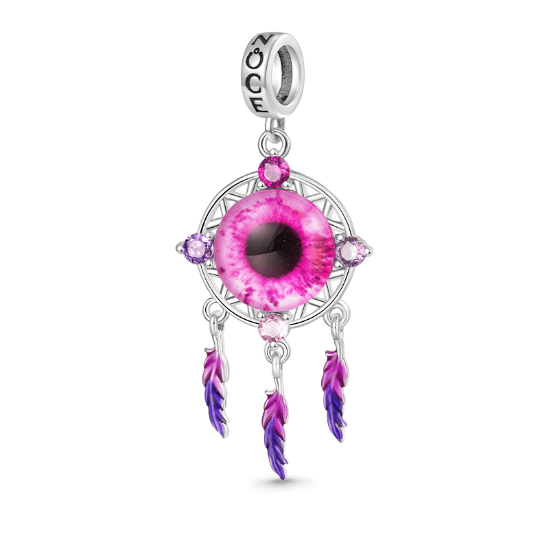 Gnoce Halloween Devil Eyes Dream Catcher Pendant Dangle Charm_1