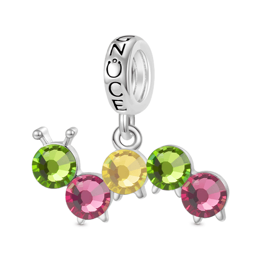Gnoce Colorful Caterpillar Pendant Dangle Charm_1