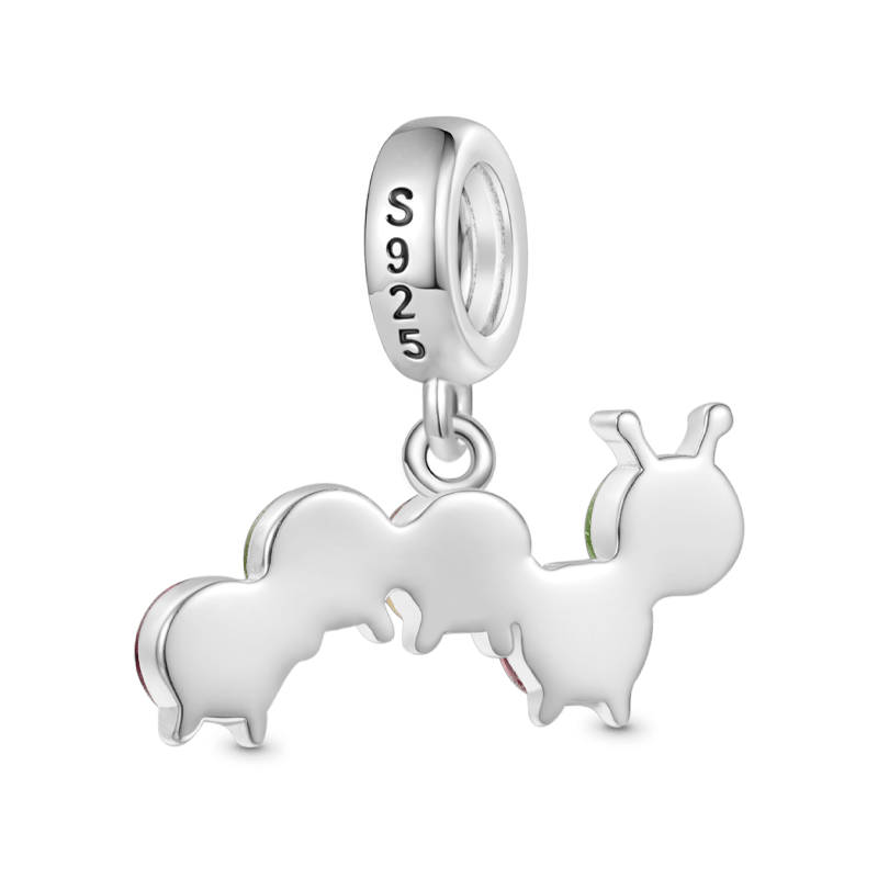 Gnoce Colorful Caterpillar Pendant Dangle Charm_2