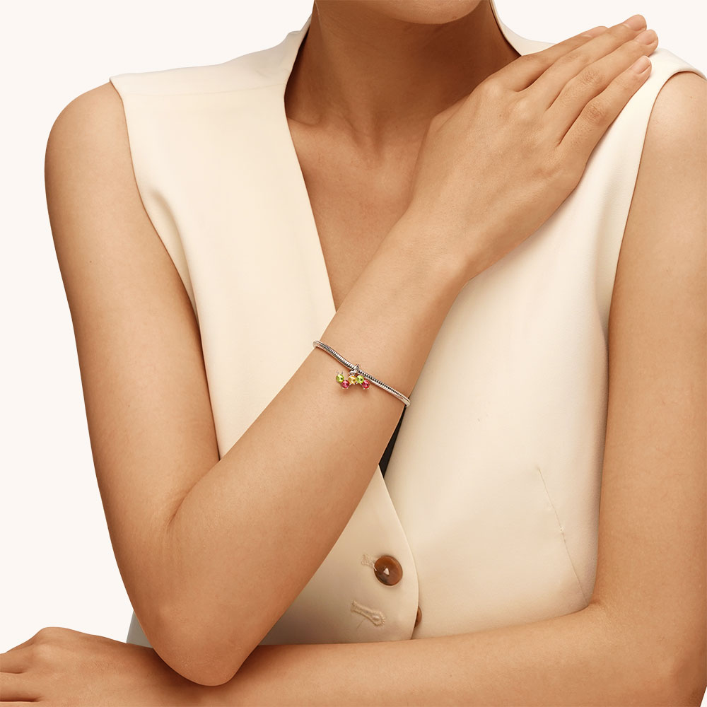 Gnoce Colorful Caterpillar Pendant Dangle Charm_4