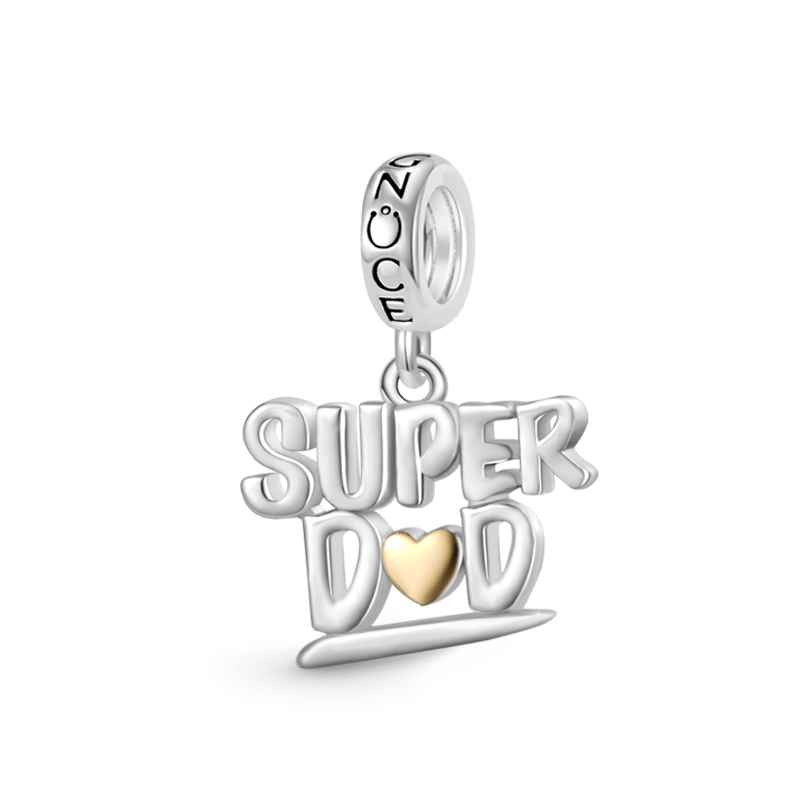 Gnoce SUPER DAD Alphabet Pendant Dangle Charm_1