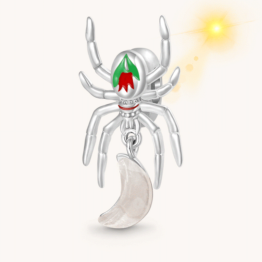 Gnoce Spider Hanging Color-changing Moon Pendant Dangle Charm_1
