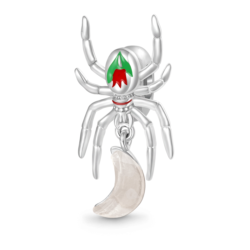 Gnoce Spider Hanging Color-changing Moon Pendant Dangle Charm_2