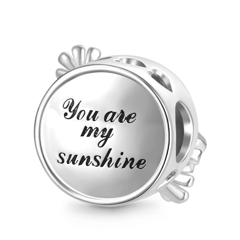 Gnoce "you are my sunshine" Green Daisy Butterfly Charm_2