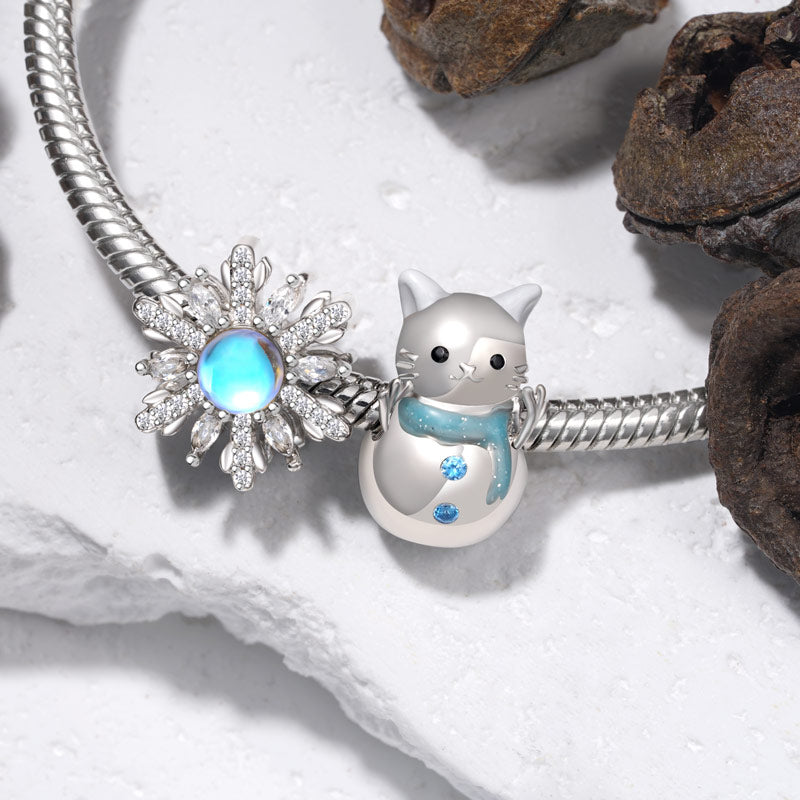 Gnoce Sparkling Christmas Snowflake Charm_3