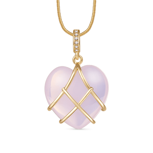Gnoce Barbie Pink Heart Necklace_1