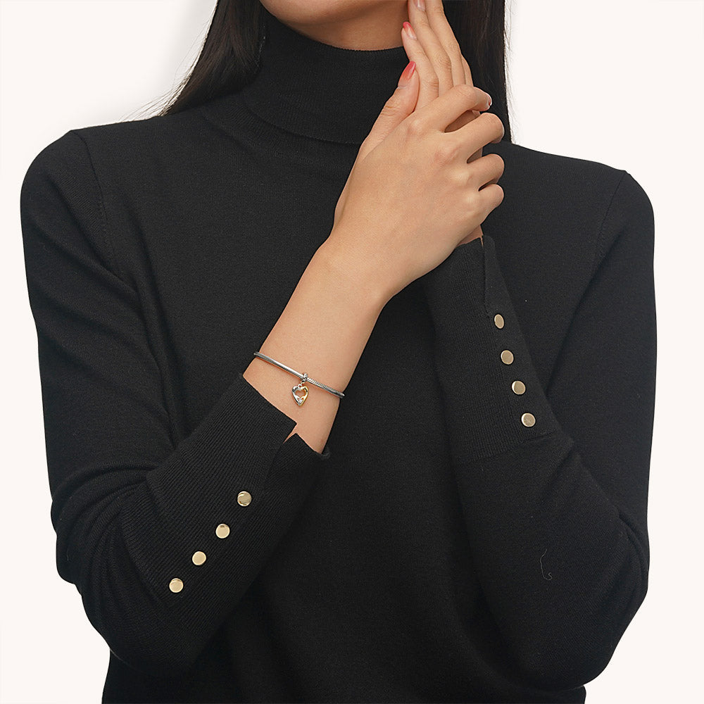 Gnoce Heart Gesture Pendant Dangle Charm_5