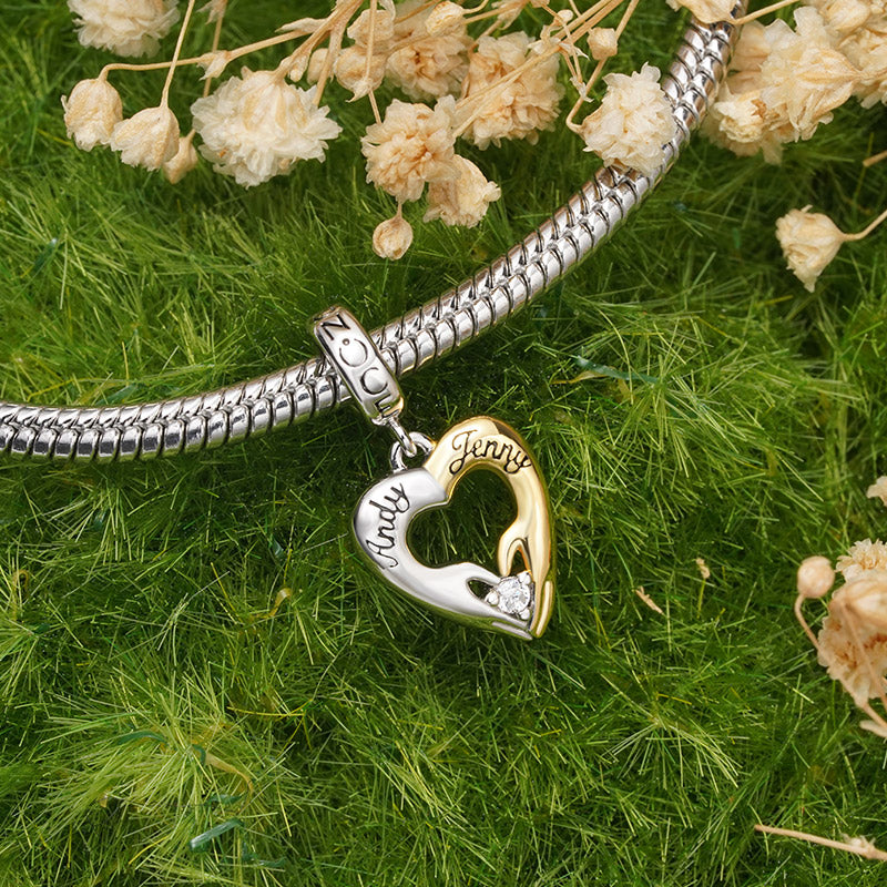 Gnoce Heart Gesture Pendant Dangle Charm_4