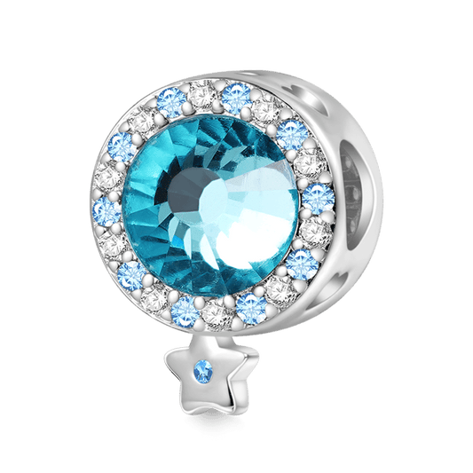 Gnoce Blue Night Sky Star & Moon Charm_1