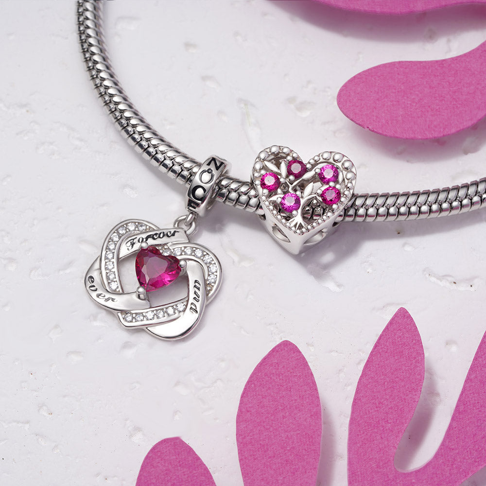 Gnoce Birthstone Tree of Life Heart Personalized Charm_3