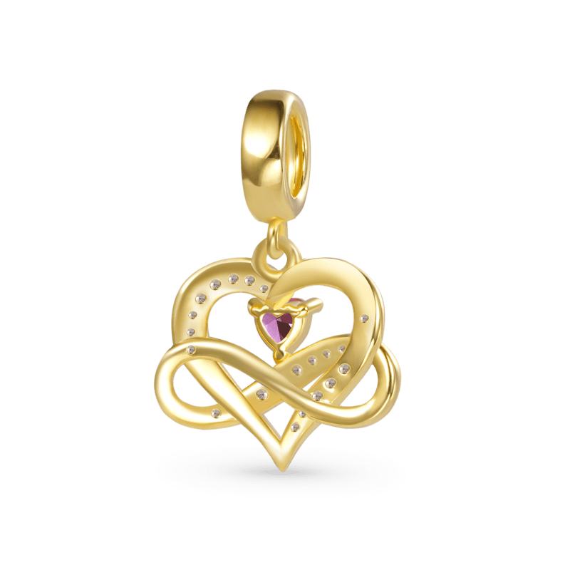 Gnoce Infinite Love Heart Pendant Dangle Charm_2