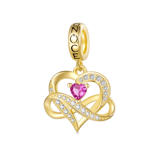 Gnoce Infinite Love Heart Pendant Dangle Charm_1