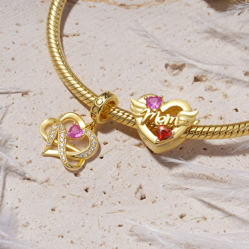 Gnoce Infinite Love Heart Pendant Dangle Charm_3