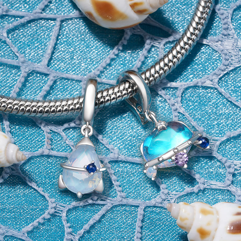 Gnoce Romantic Rocket Pendant Dangle Charm_2