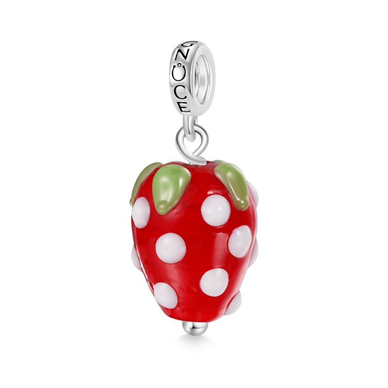 Gnoce Fruit Red Strawberry Pendant Dangle Charm_1