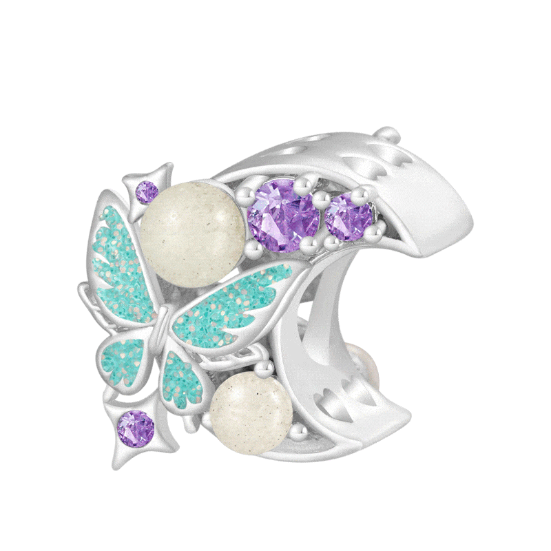 Gnoce Glow-in-the-Dark Moon Butterfly Charm_1