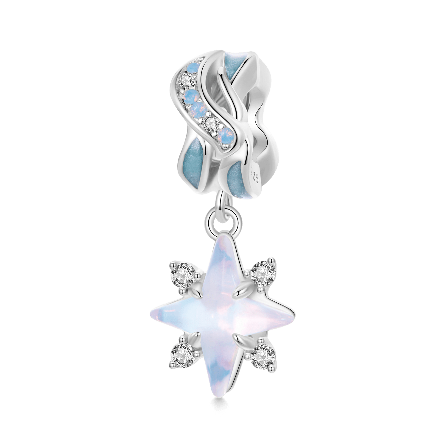Gnoce Brilliant Starry Pendant Dangle Charm_1