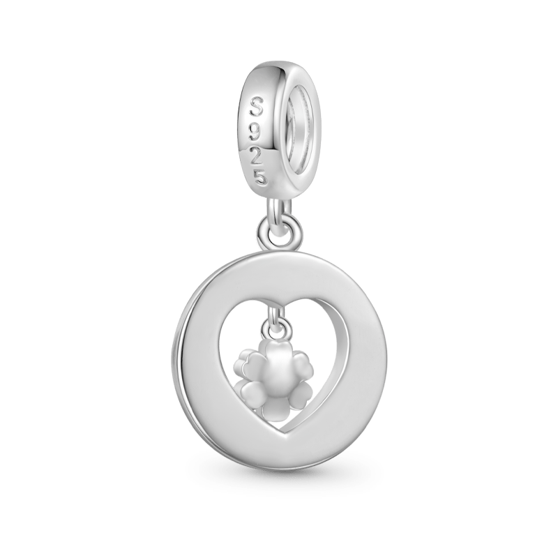 Gnoce "Sister hood" Heart Pendant Dangle Charm_2