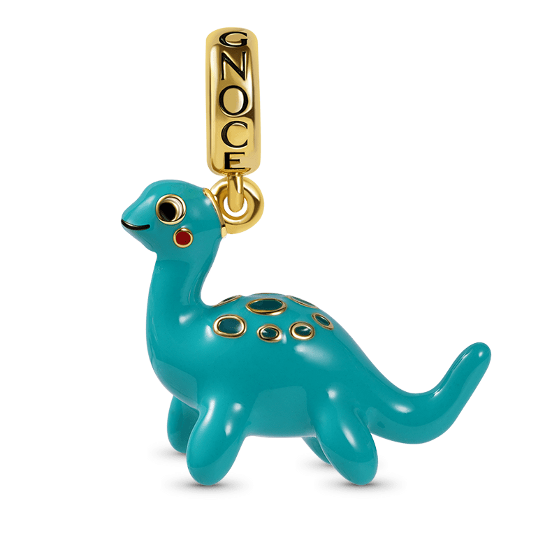 Plesiosaurus Pendant Dangle Charm Sterling Silver 18k Gold Plated_1