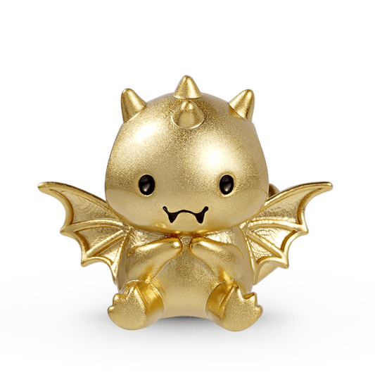 Cute Dragon Charm Bead Sterling Silver 18K Gold Plated_1