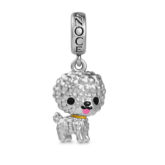 Gnoce Bichon Puppy Pendant Dangle Charm Sterling Silver_1