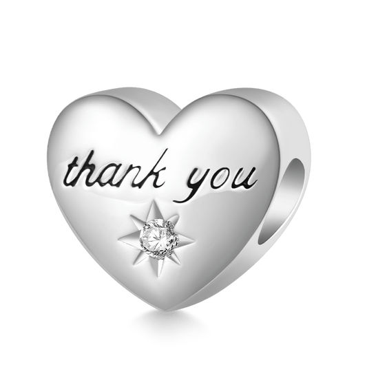 Gnoce "thank you" Engravable Heart Charm_1